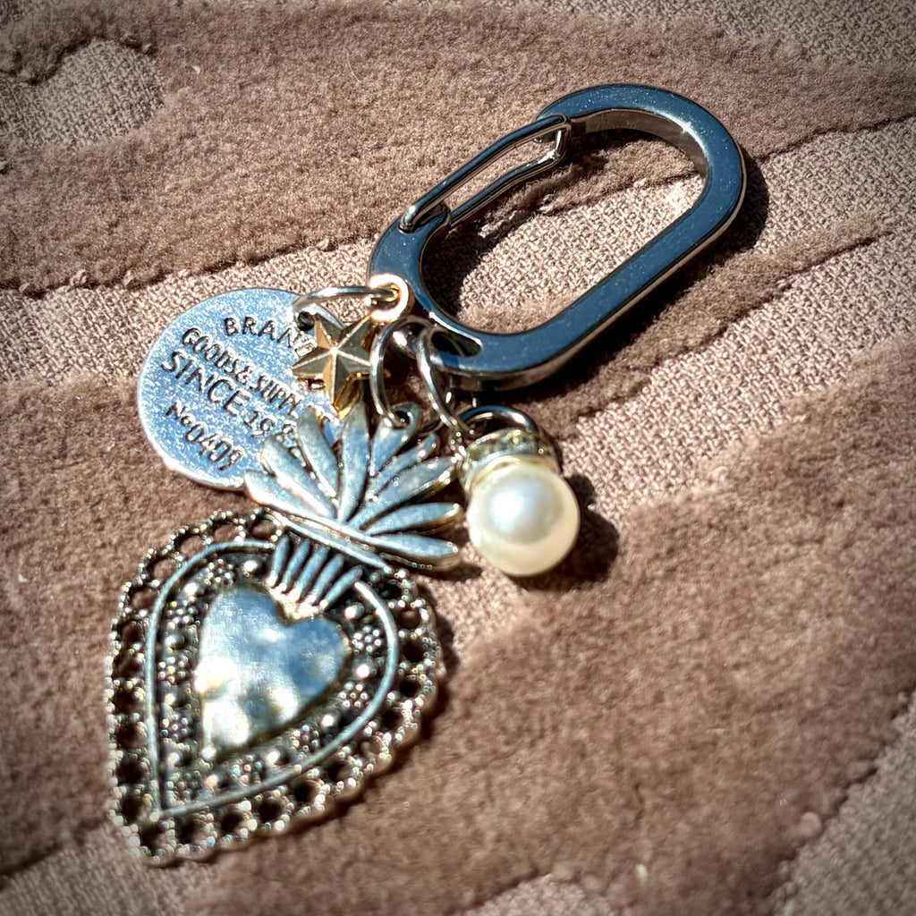 Burning Heart Keychain / Charm