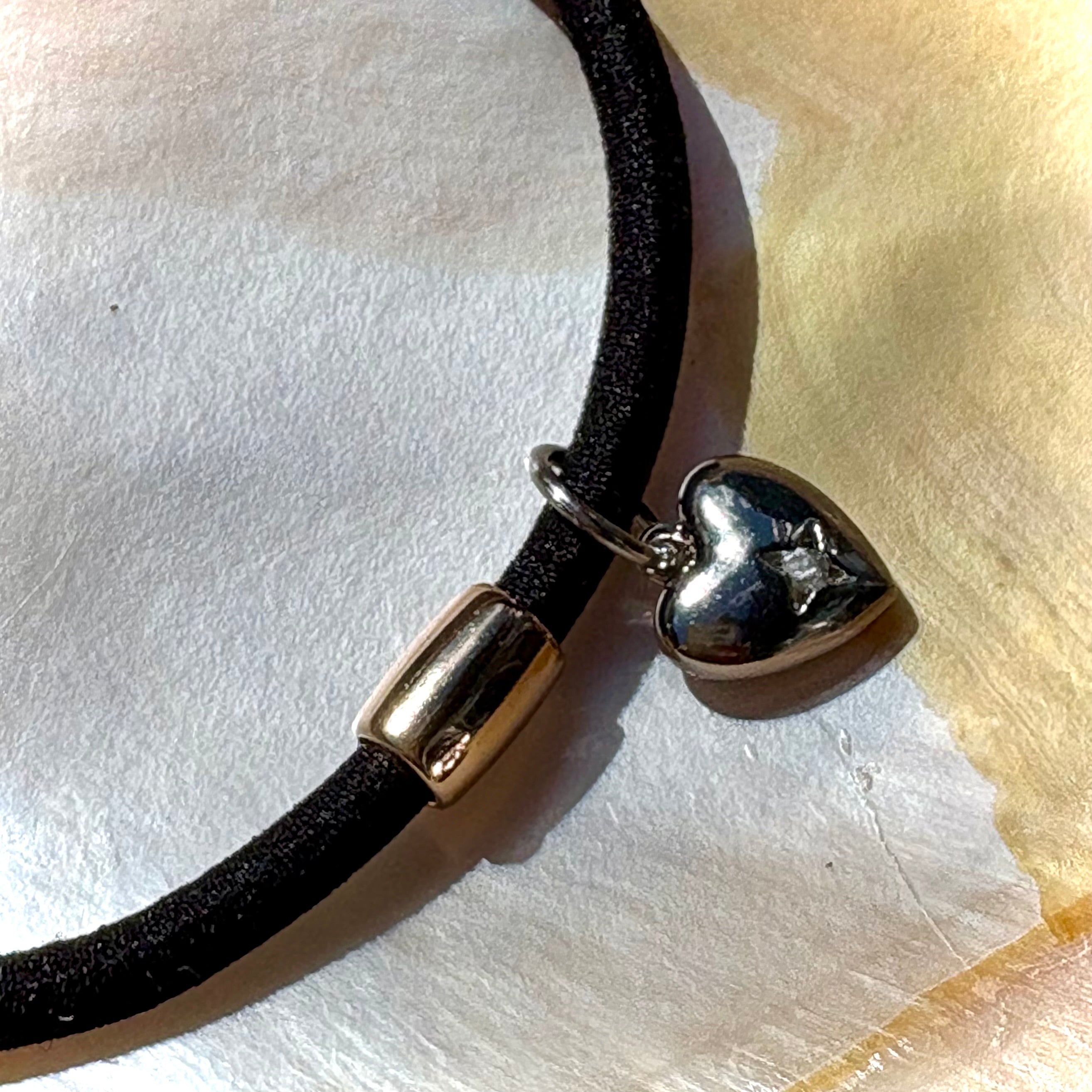 Silver Hearted Bandit Hairband