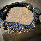 Wave Spark Beaded Charm Bracelet