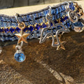 Wave Spark Beaded Charm Bracelet