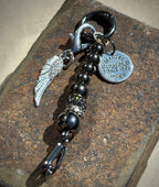 Onyx Wild Wing Keychain / Charm