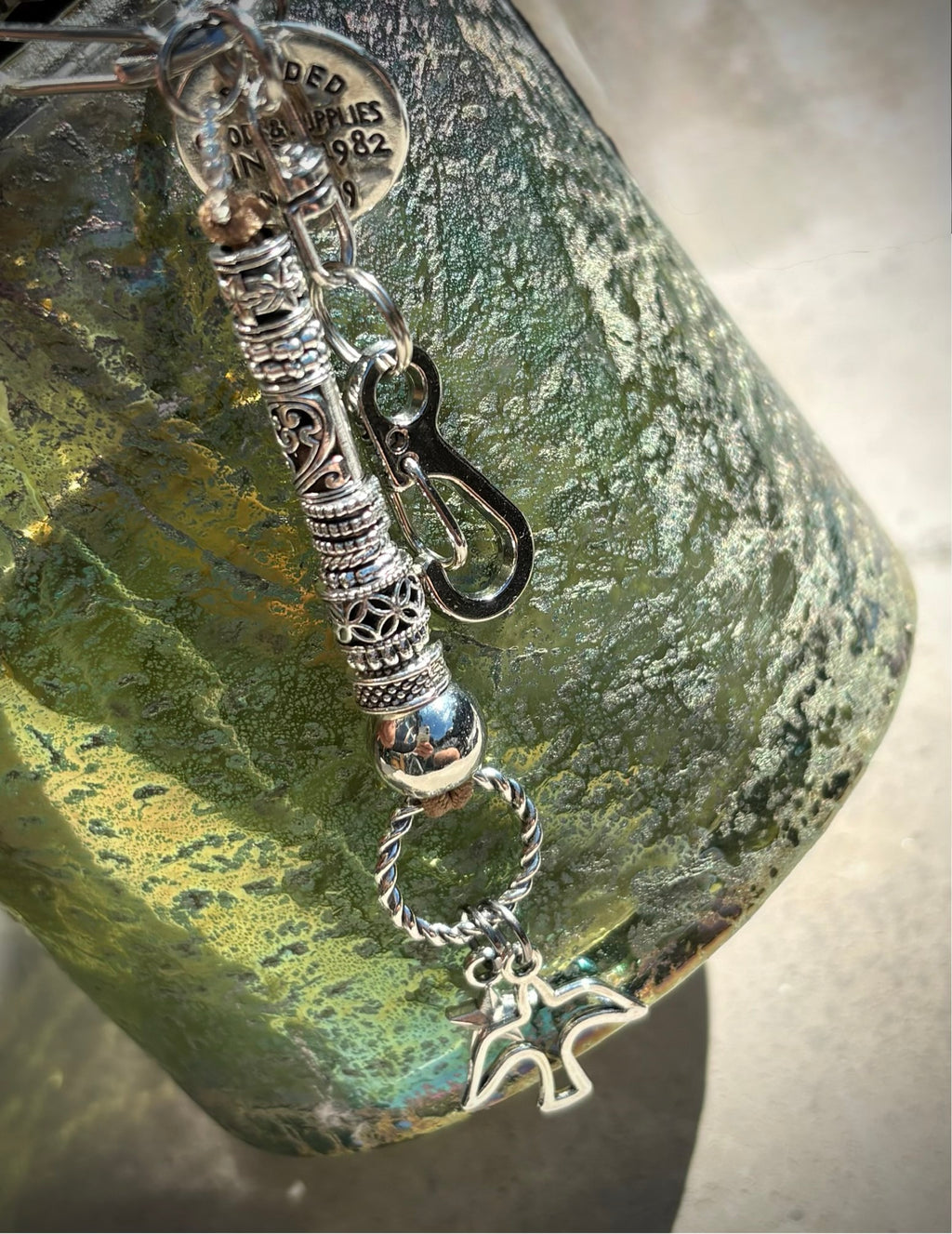 Silver Linings Remembered Keychain / Charm