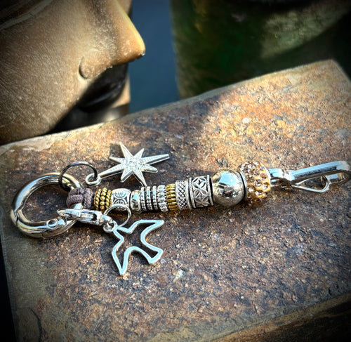Champagne Sky Keychain / Charm