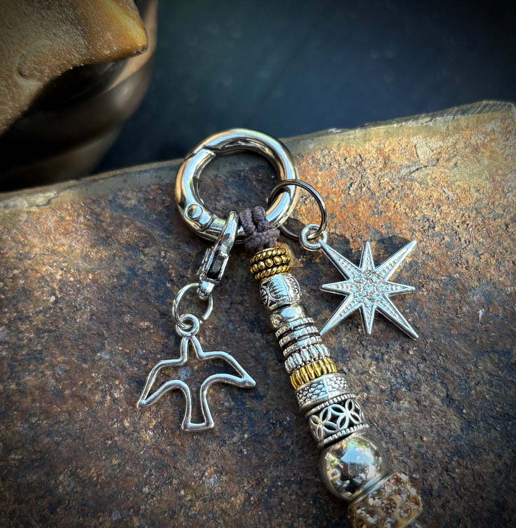 Champagne Sky Keychain / Charm