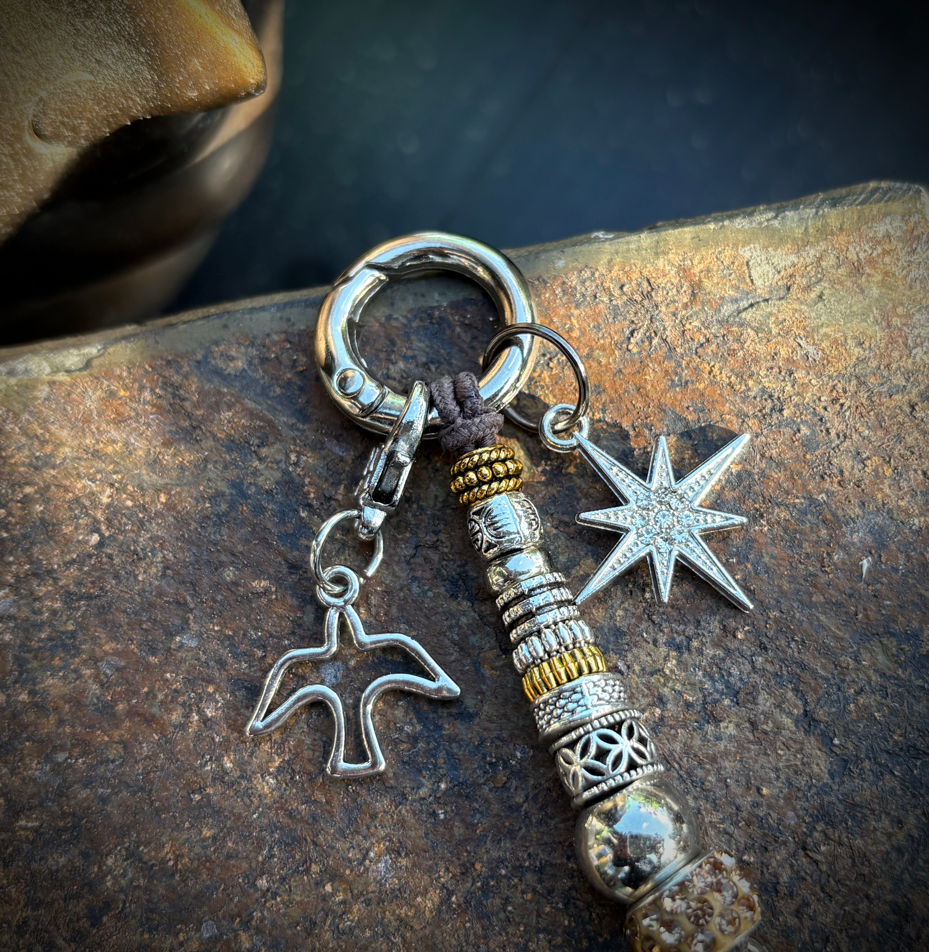 Champagne Sky Keychain / Charm
