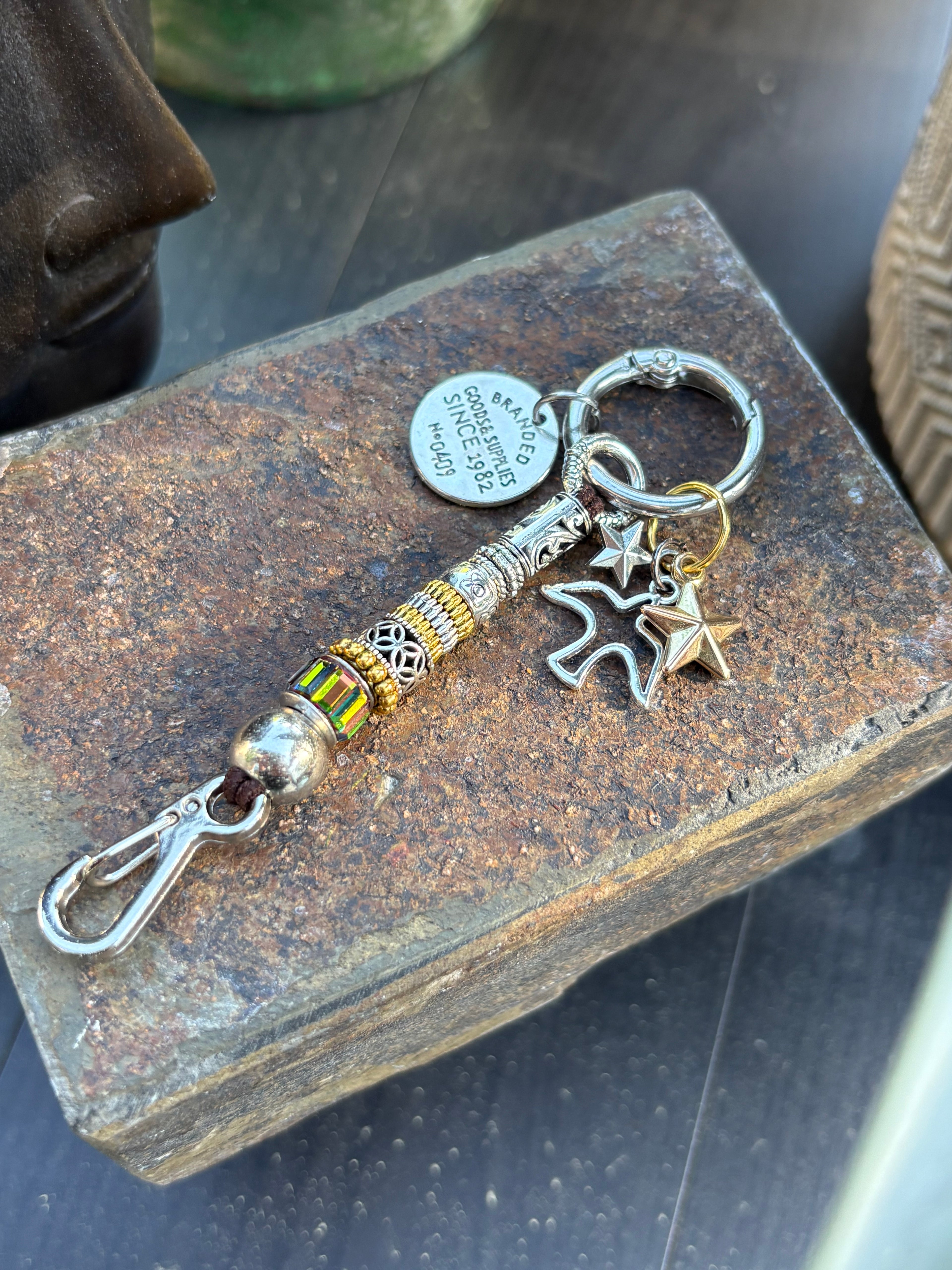 Rainbow Gold Keychain / Charm