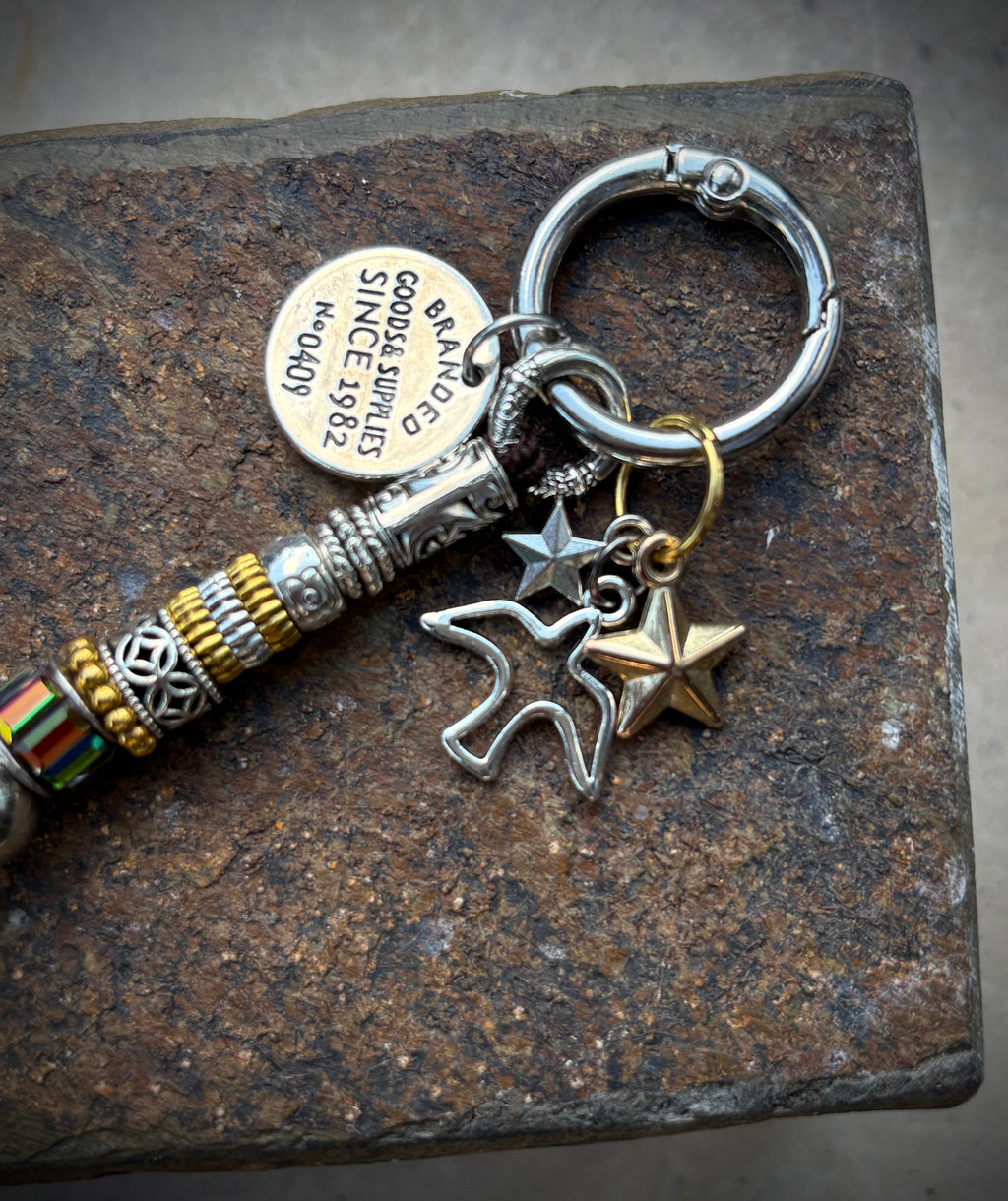 Rainbow Gold Keychain / Charm