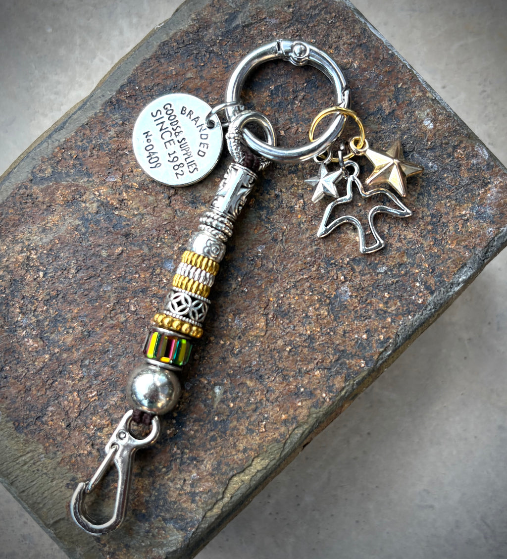 Rainbow Gold Keychain / Charm