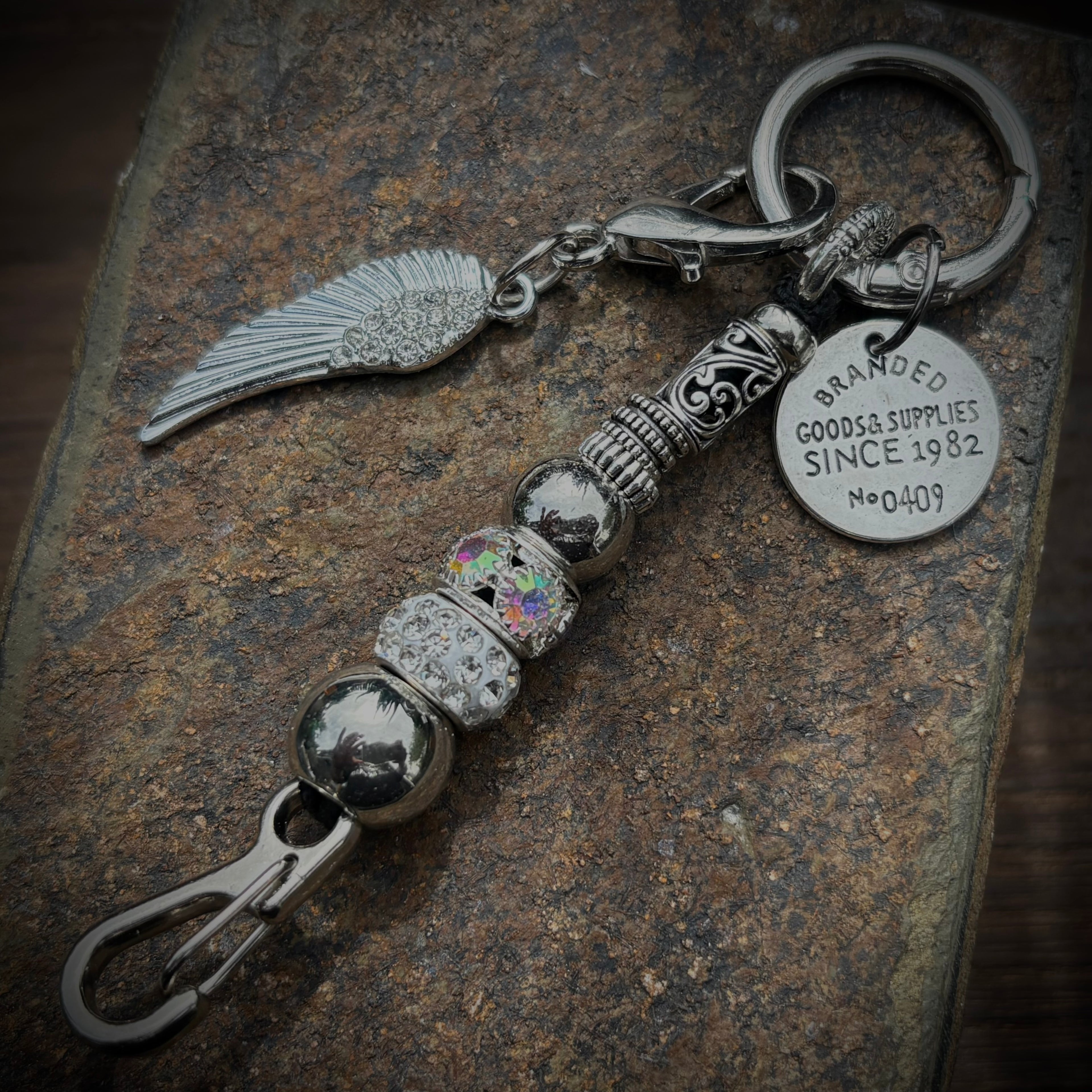 Snow Winged  Keychain / Charm