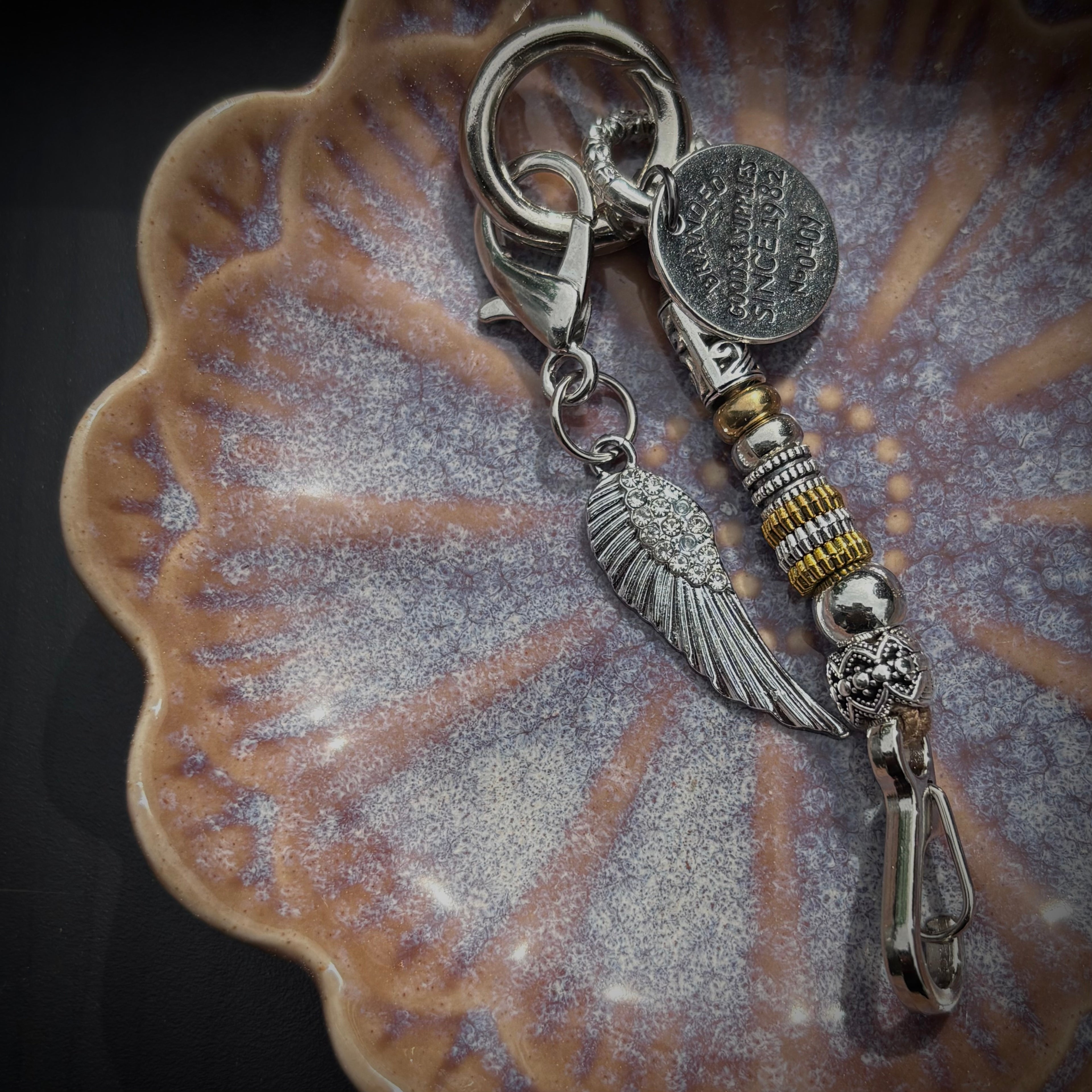 Cinnamon Winged Keychain / Charm