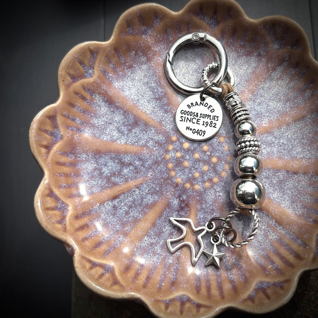 Silver Line Flyer Keychain / Charm