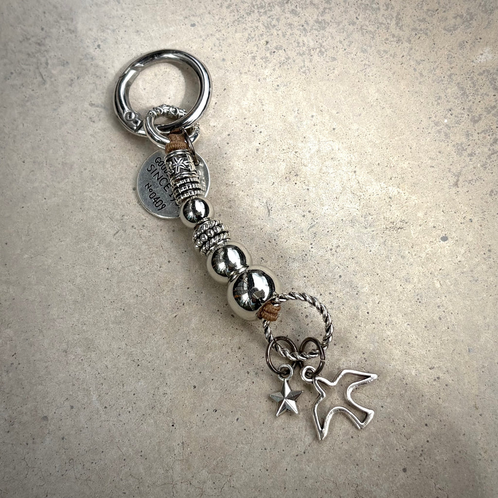 Silver Line Flyer Keychain / Charm
