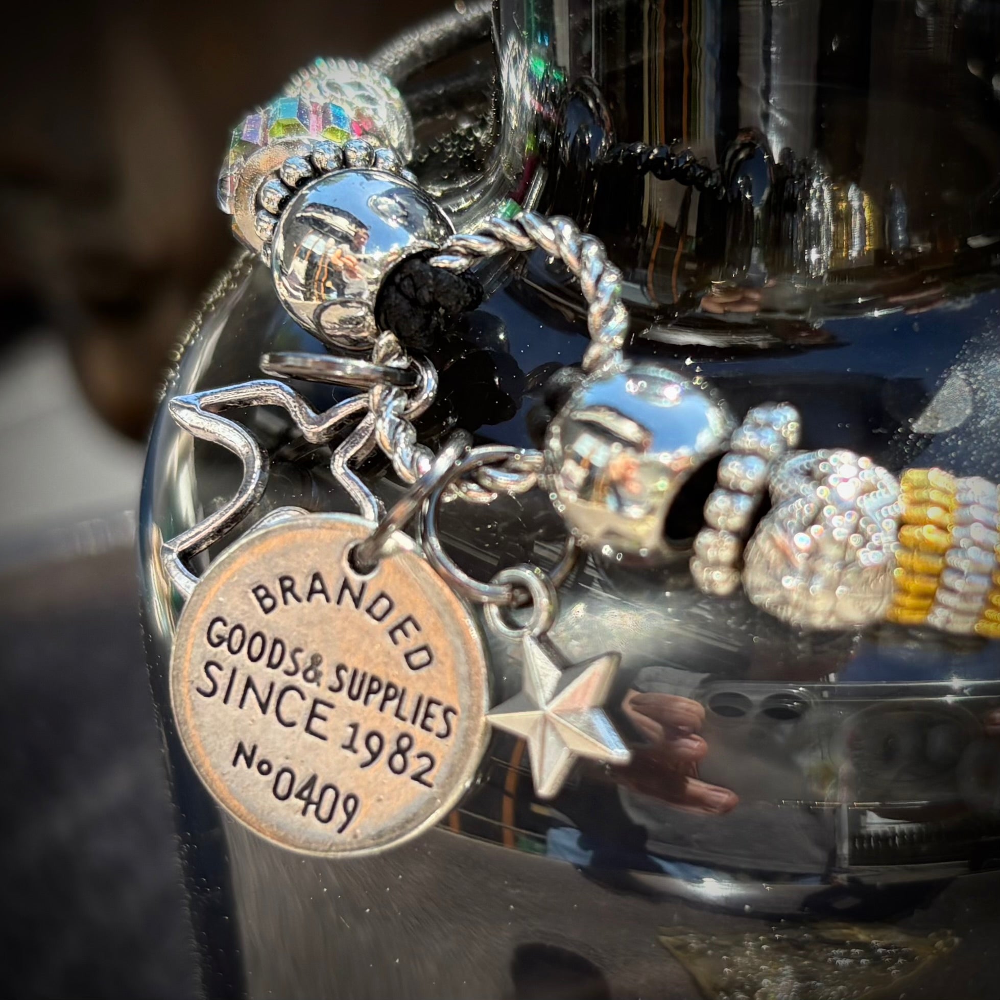 Silver Groove Rainbow Warrior Bracelet