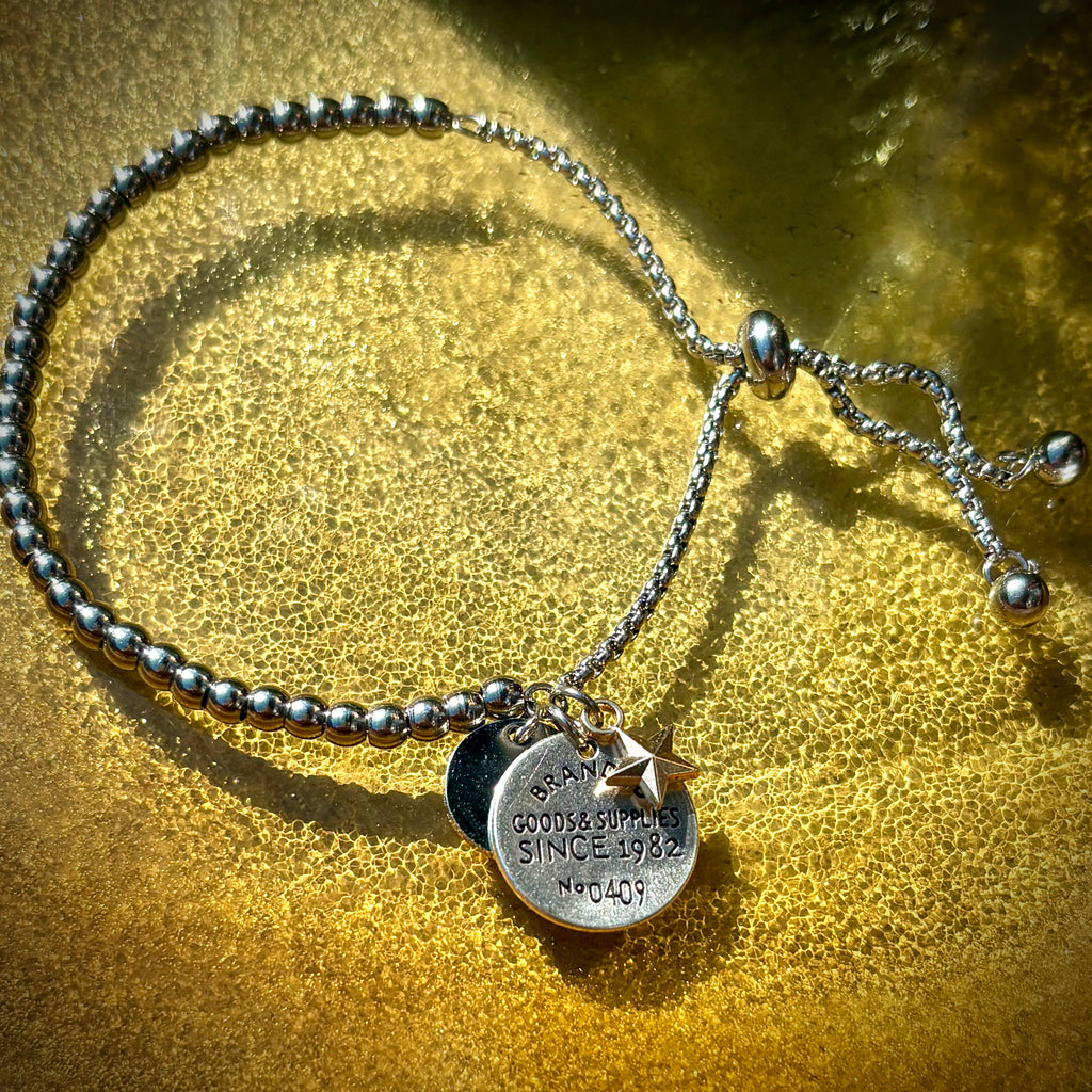 Star Girl Silver Pearl Bracelet