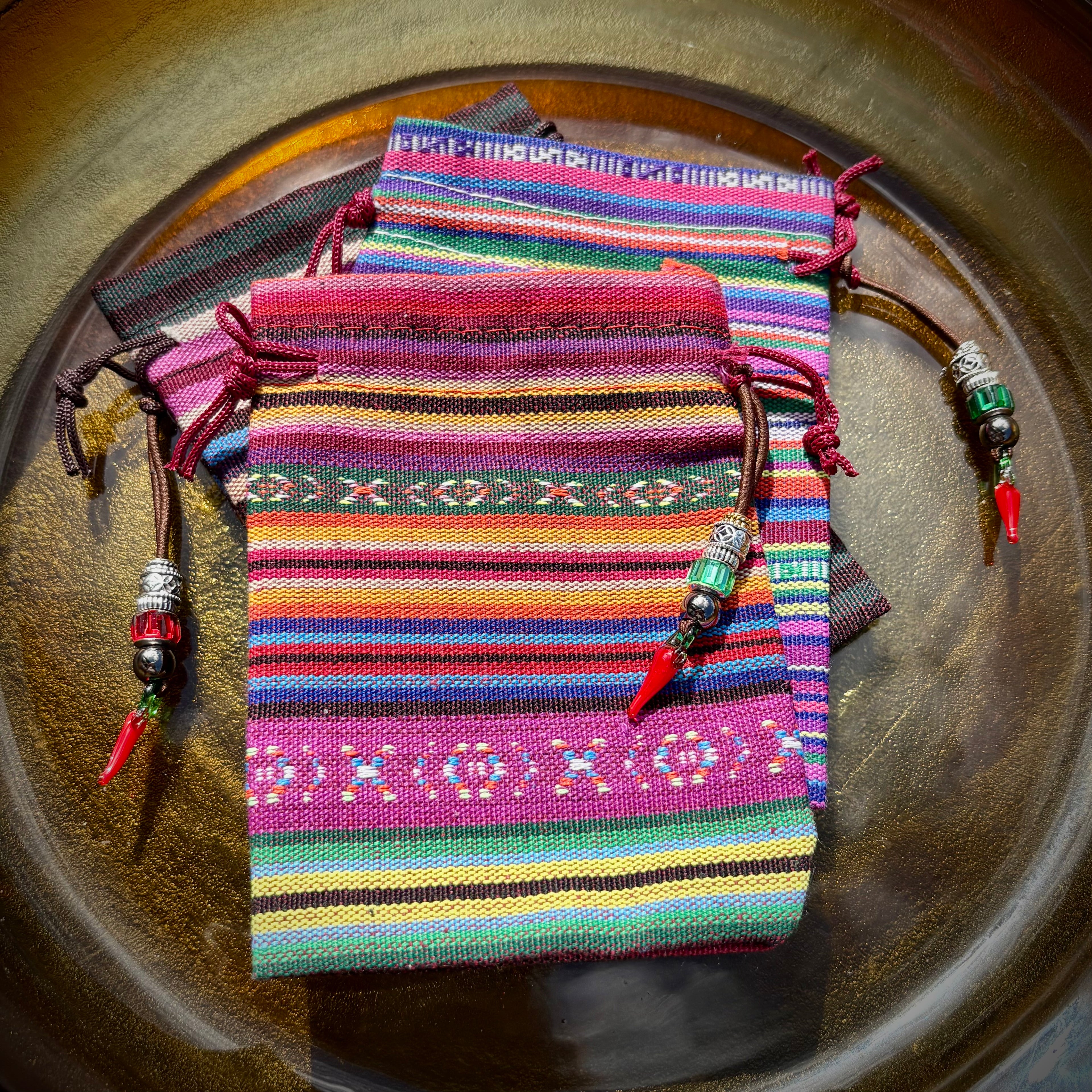 Chilli Pepper Spiced Wrapture Jewelry Pouch