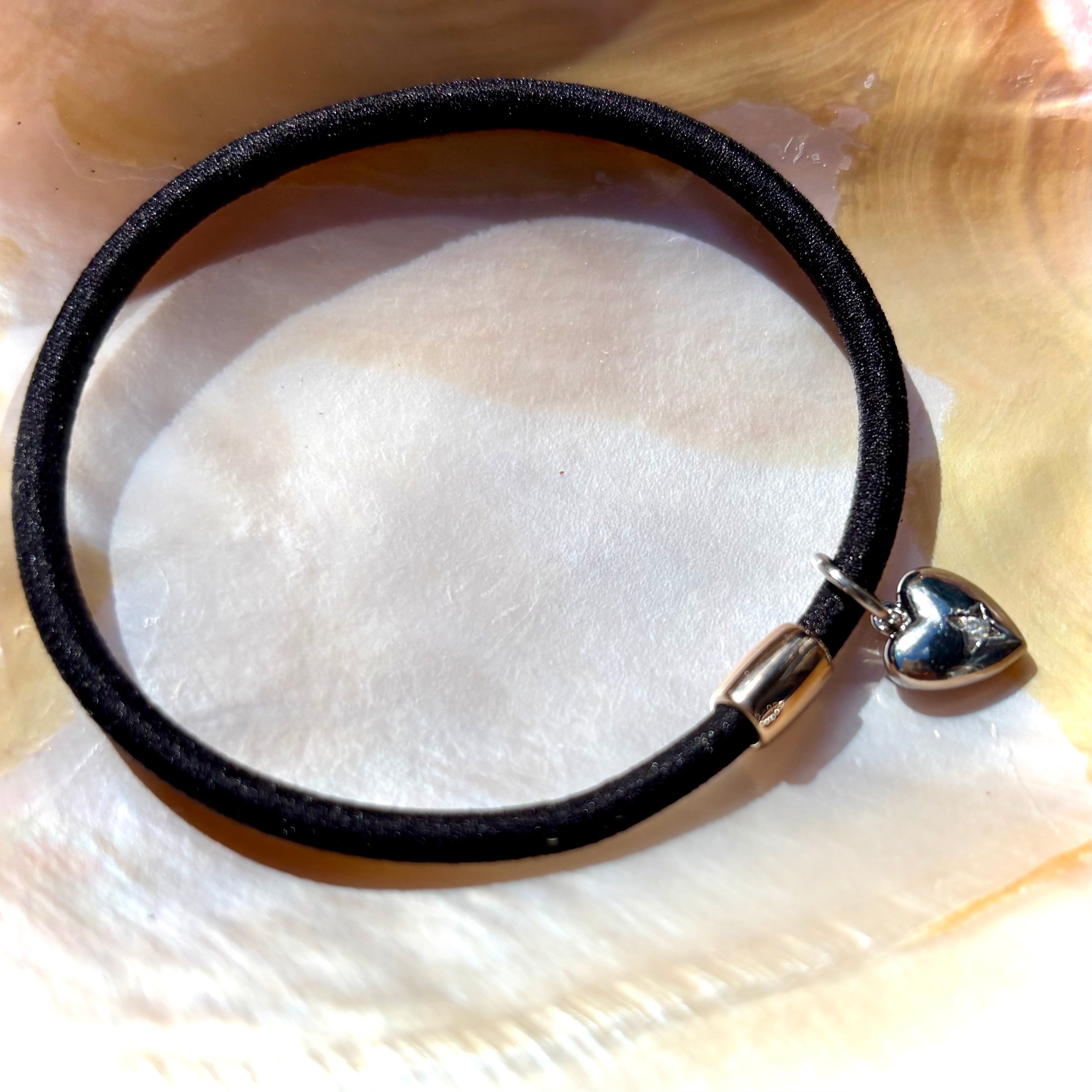 Silver Hearted Bandit Hairband